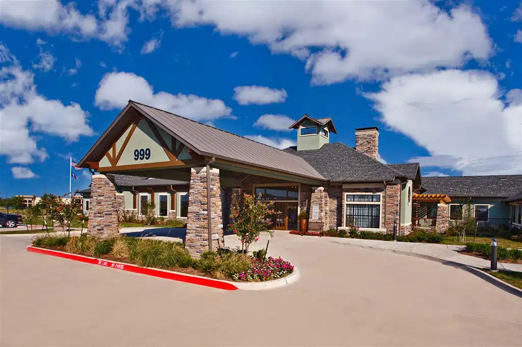 Main entrance of The Belmont at Twin Creeks