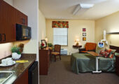 The Belmont at Twin Creeks patient room