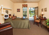 The Belmont at Twin Creeks patient room