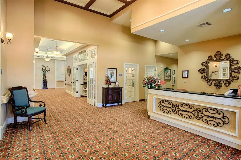 The Crescent reception area