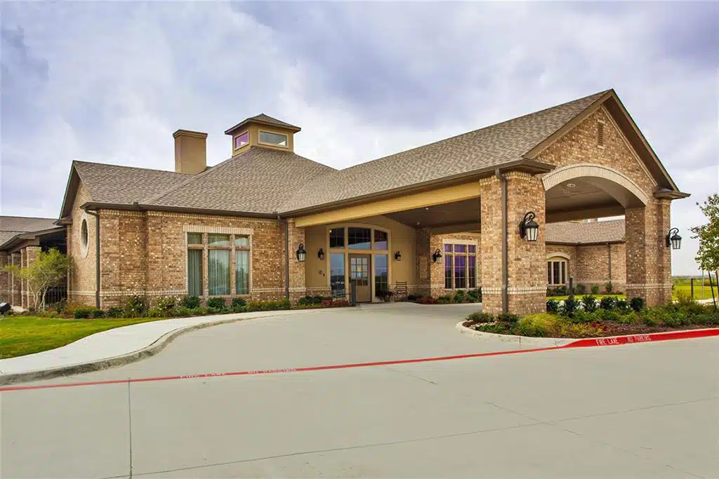 Main entrance of The Harrison at Heritage