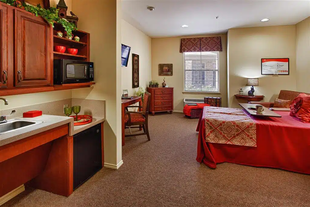 The Harrison at Heritage patient room