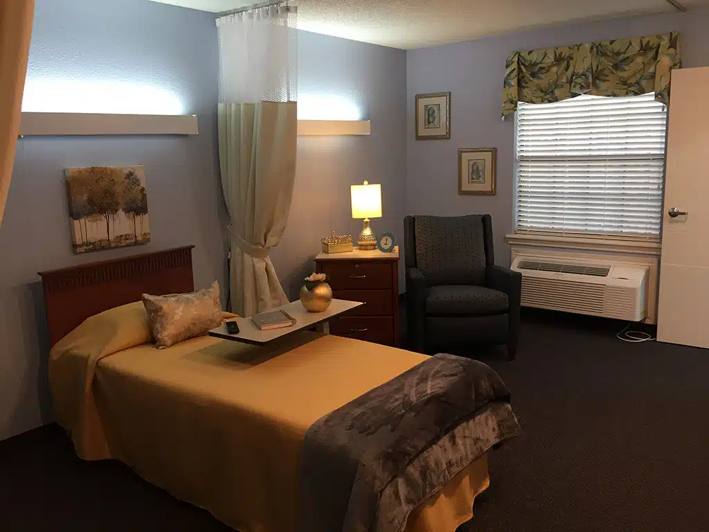 Oakwood Manor patient room