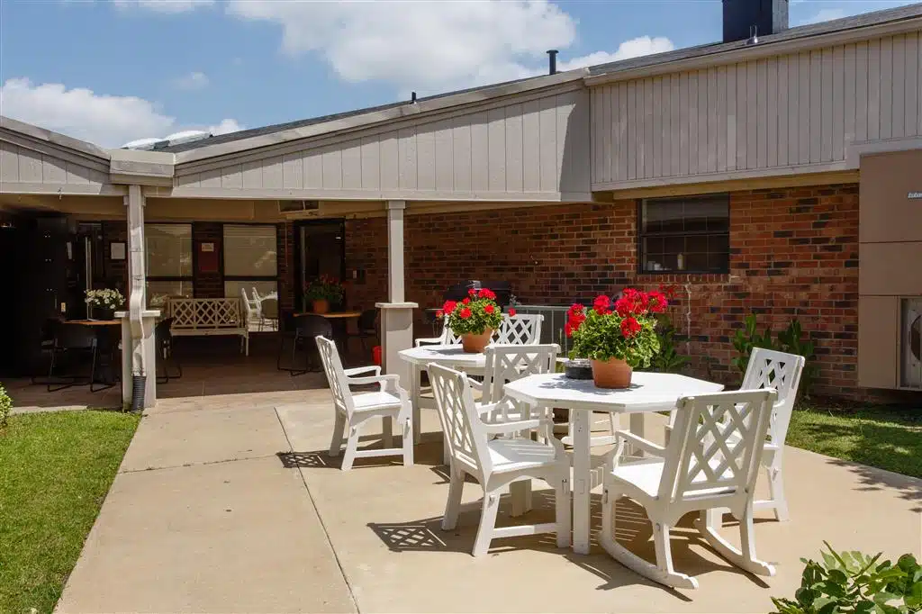 The Manor at Seagoville patio